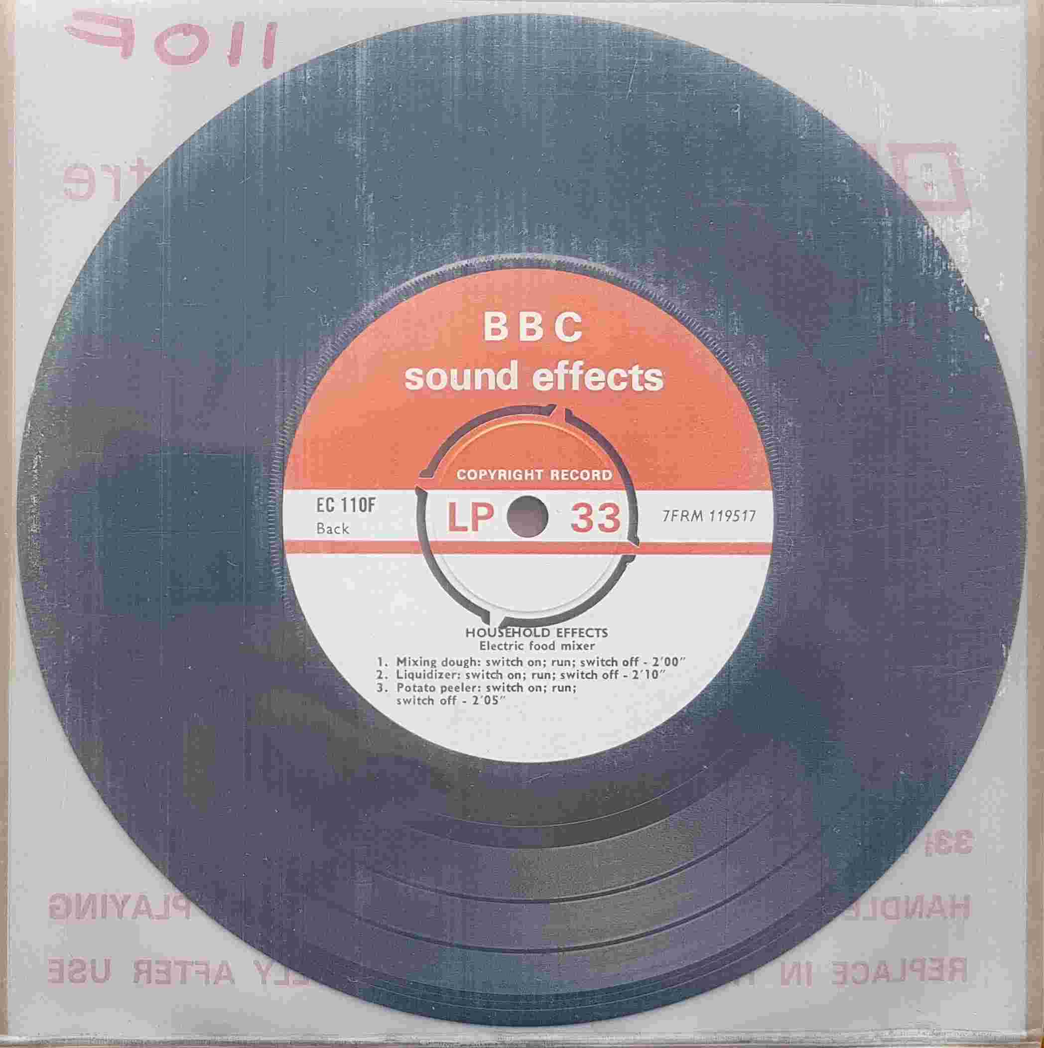 Picture of EC 110F Household effects: Electric food mixer by artist Not registered from the BBC records and Tapes library